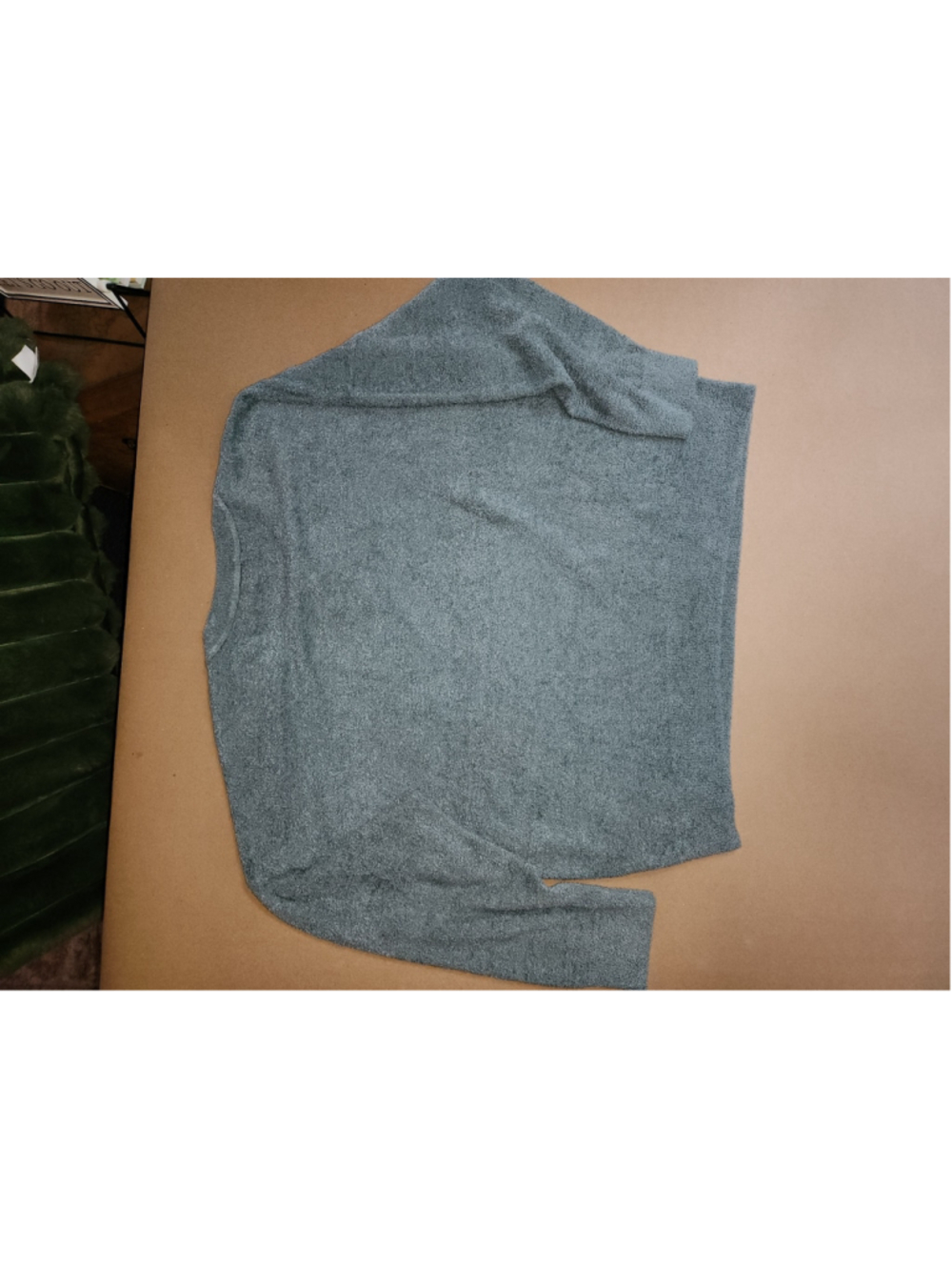Barefoot Dreams 1X CozyChic Lite Gray Long Sleeve Crewneck Sweater Pullover c3